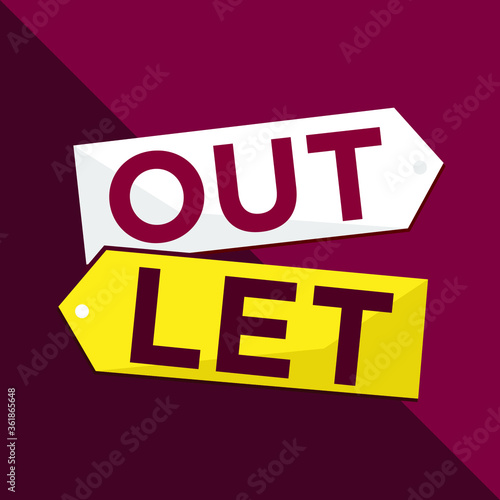 Outlet store vector