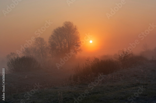sunrise in the fog © Николай Мороз