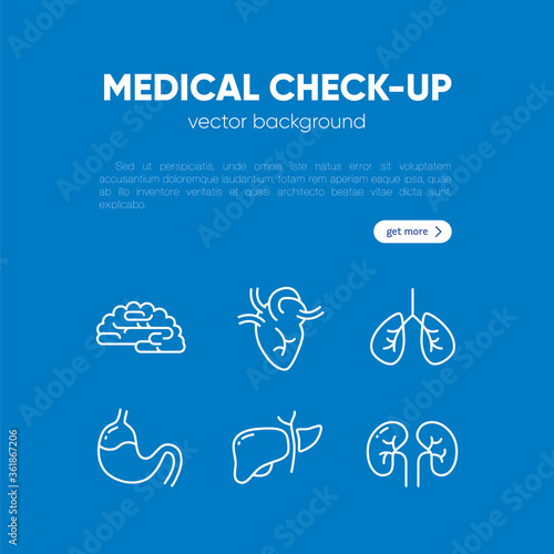 Vector template for clinic, laboratory, medicine. Medical equipment, tools, seamless pattern. Science, microbiology, virology study, immune system, genetics analysis. Card, label, visit card, banner.