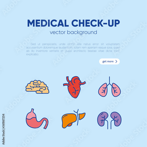 Vector template for clinic, laboratory, medicine. Medical equipment, tools, seamless pattern. Science, microbiology, virology study, immune system, genetics analysis. Card, label, visit card, banner.