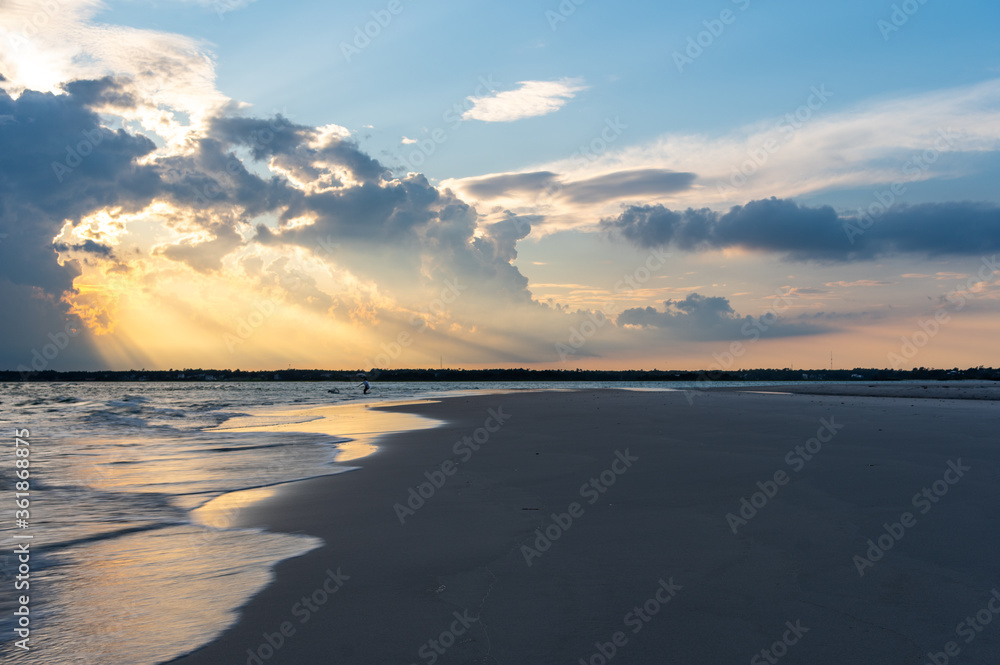 Sunset at the Inlet with distant people