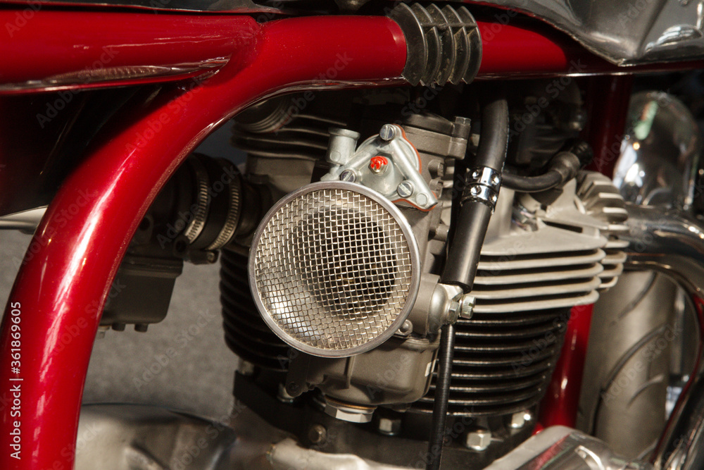 Fototapeta premium carburetor on a motoerbike engine
