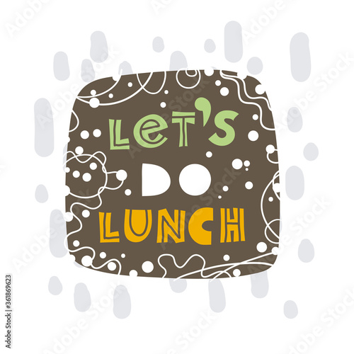 Hand-drawn lettering in sloppy style. Scandinavian doodles. Vector isolated motivation illustration