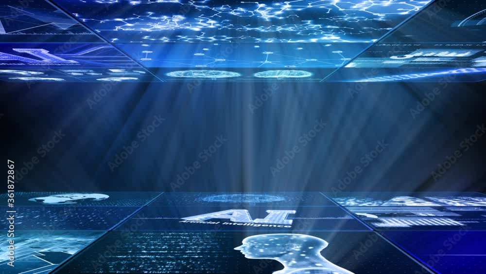 Digital Network Technology AI artificial intelligence data concepts ...