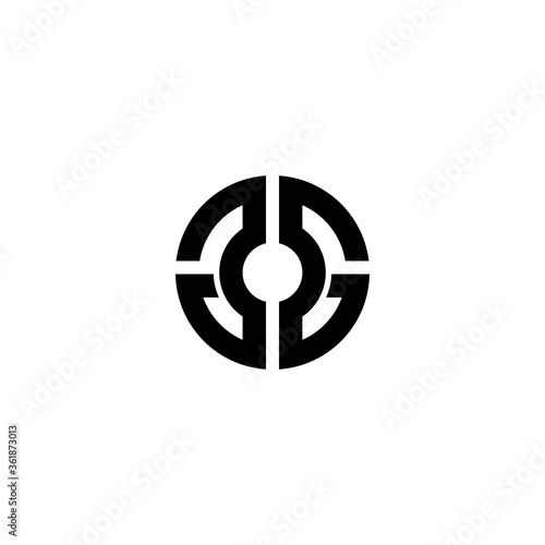 GG Initial logo template vector