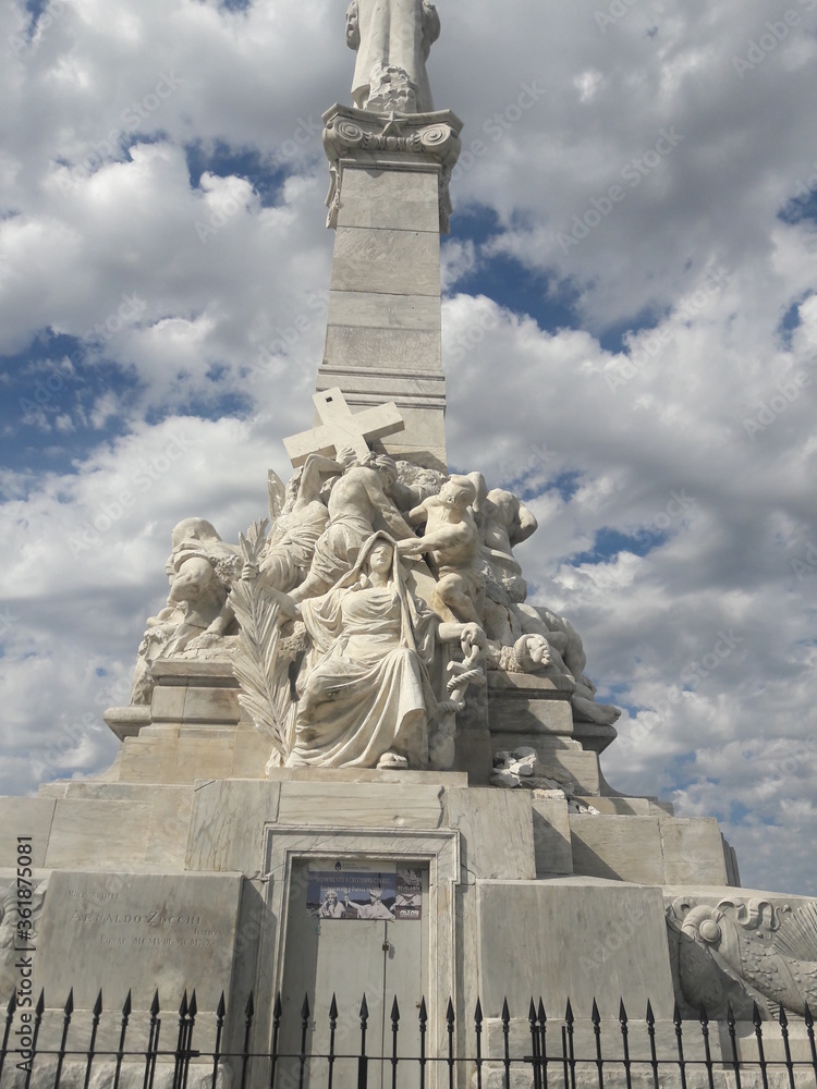 Christopher Columbus Statue in Buenos Aires Argentina 2019