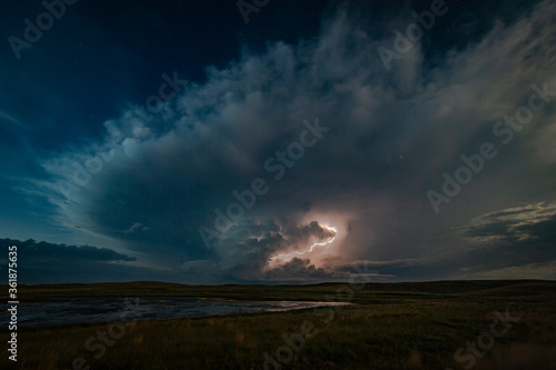 Lightning, Thunder and Severe Weather Over Bodies of Water on the Greta Plains © Laura Hedien