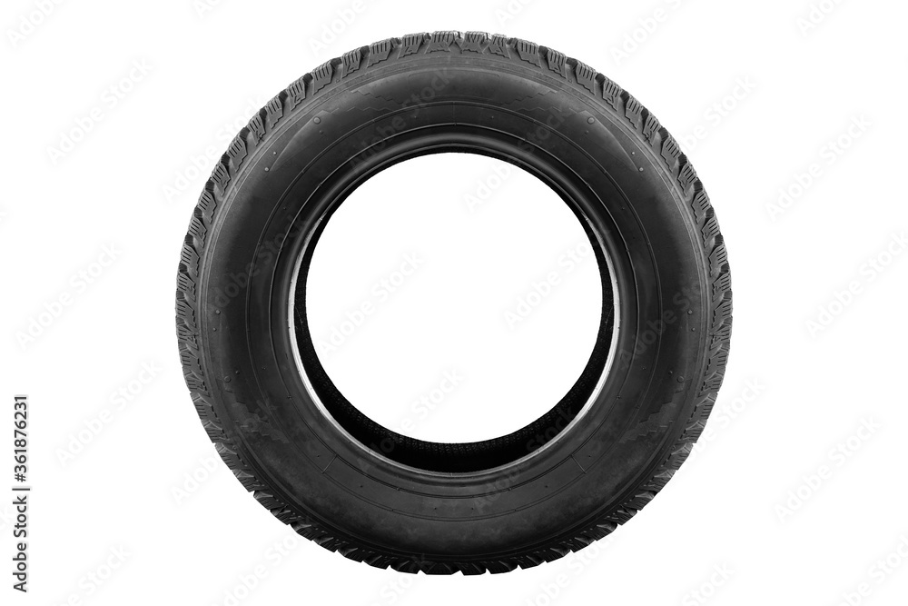 Car tire isolated on white background Car tire isolated on white background