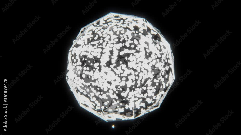 Icosphere Glowing Particle Leak Icosphere Glowing Particle Leak