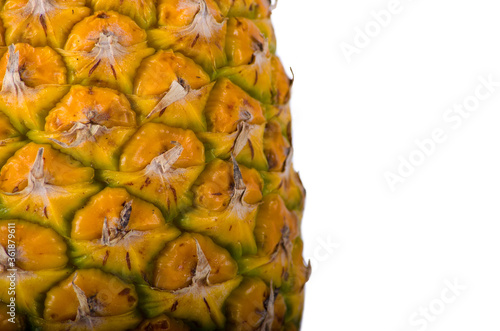 Fresh pineapple on white background 