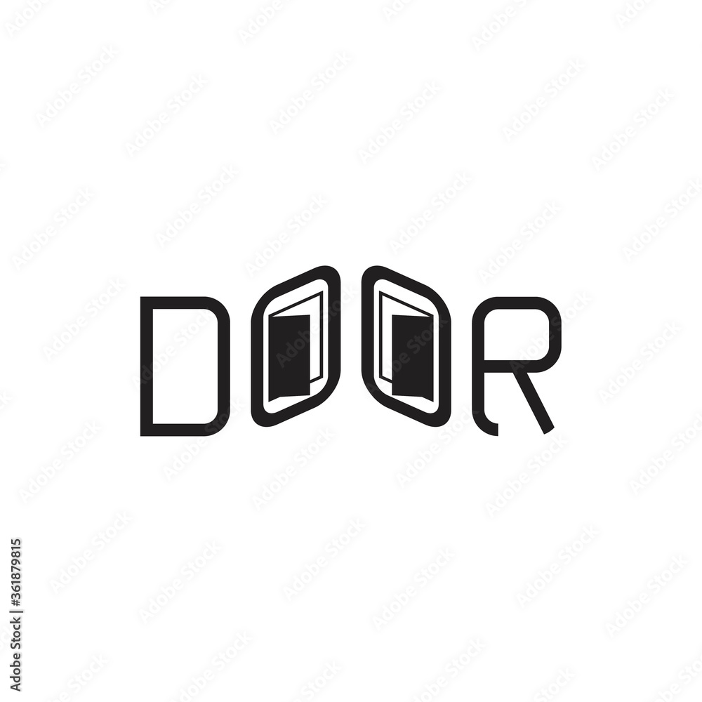 DOOR letter logo design vector DOOR letter logo design vector