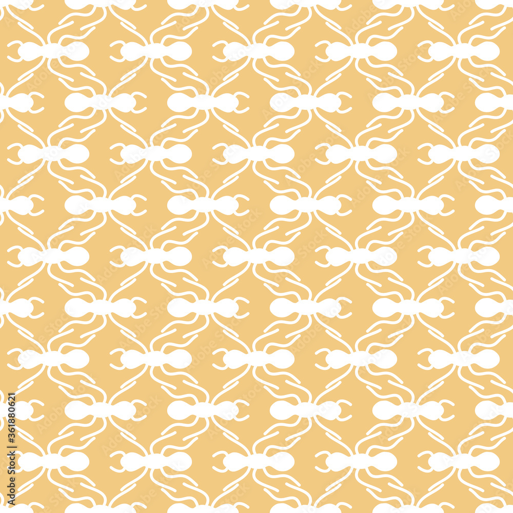Big ant in a line seamless repeat pattern background Big ant in a line seamless repeat pattern background
