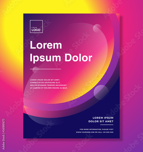 Modern vector poster template for your business or event. Can also be used as Brochure, Magazine,Poster, Flyer, Banner.