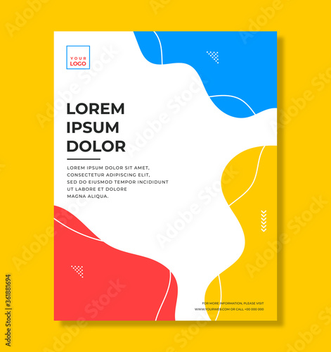 Abstract vector poster template for your business or event. Can also be used as Brochure, Magazine,Poster, Flyer, Banner.