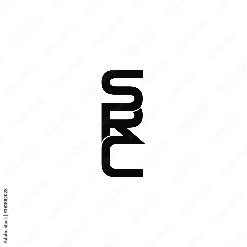 src letter original monogram logo design src letter original monogram logo design