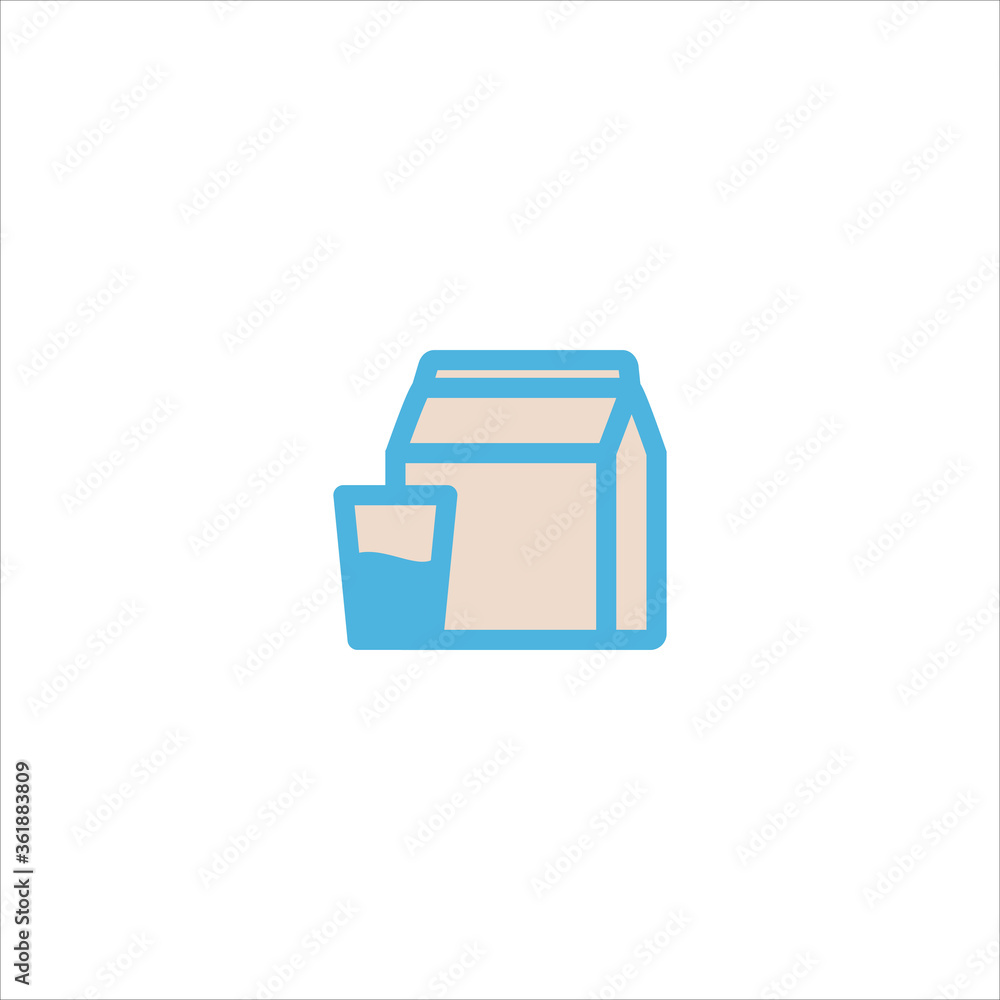 milk icon flat vector logo design trendy milk icon flat vector logo design trendy