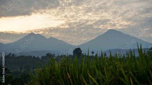 sunrise over the mountains