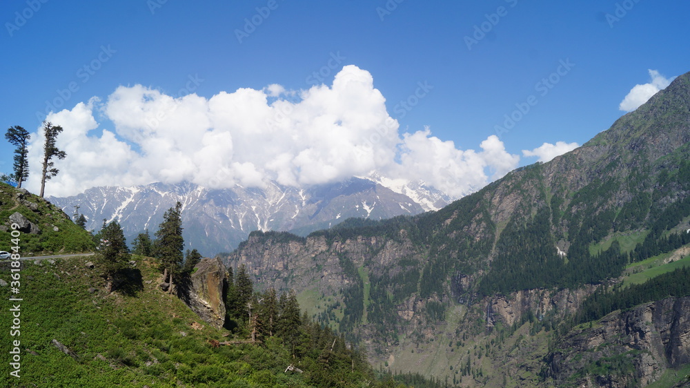 Naklejka premium mountain landscape in the somewhere near himalaya