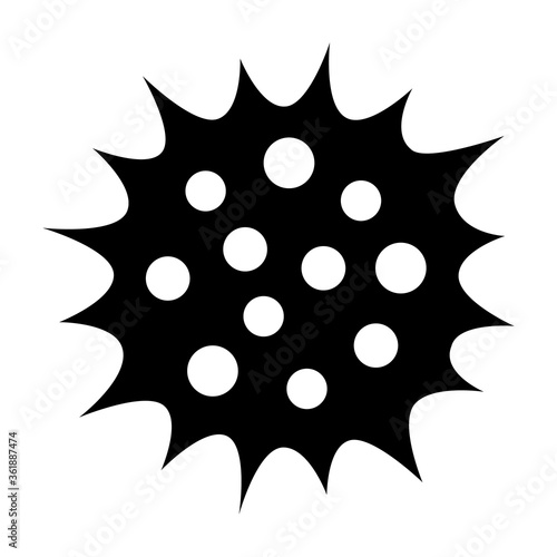 Pollen allergen flat vector icon for allergy apps and websites