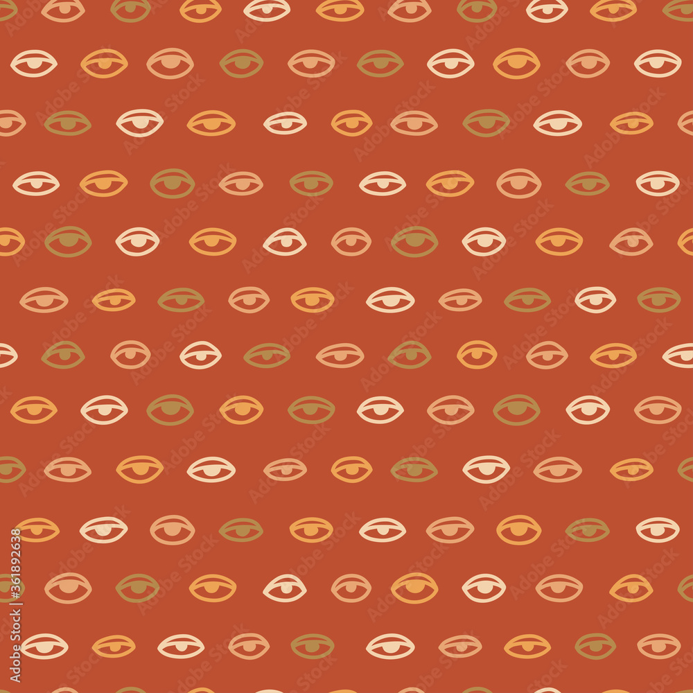Seamless pattern with hand drawn eye, vector illustration Seamless pattern with hand drawn eye, vector illustration