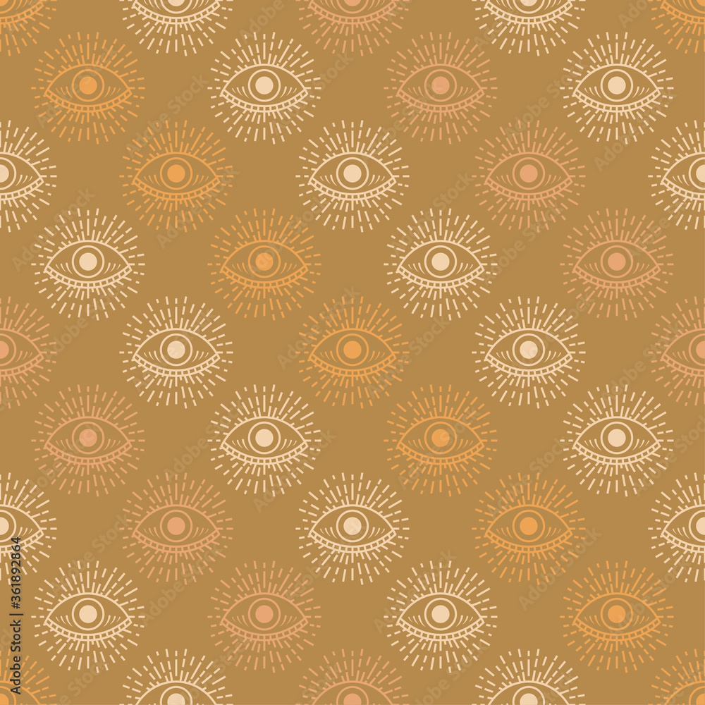 Seamless pattern with hand drawn eye, vector illustration Seamless pattern with hand drawn eye, vector illustration