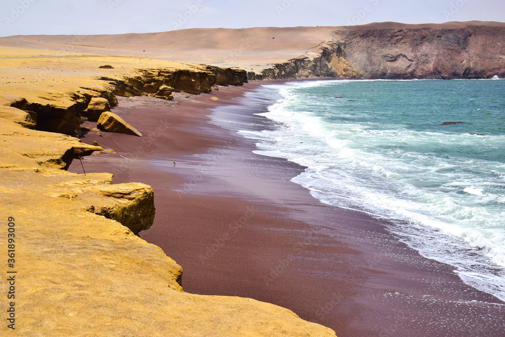 Scenery in Paracas, Peru