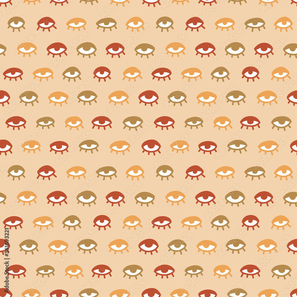 Seamless pattern with hand drawn eye, vector illustration Seamless pattern with hand drawn eye, vector illustration