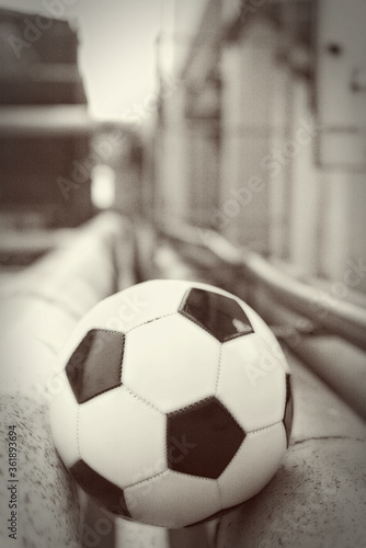 Selective focus on a soccer ball © ImageHit