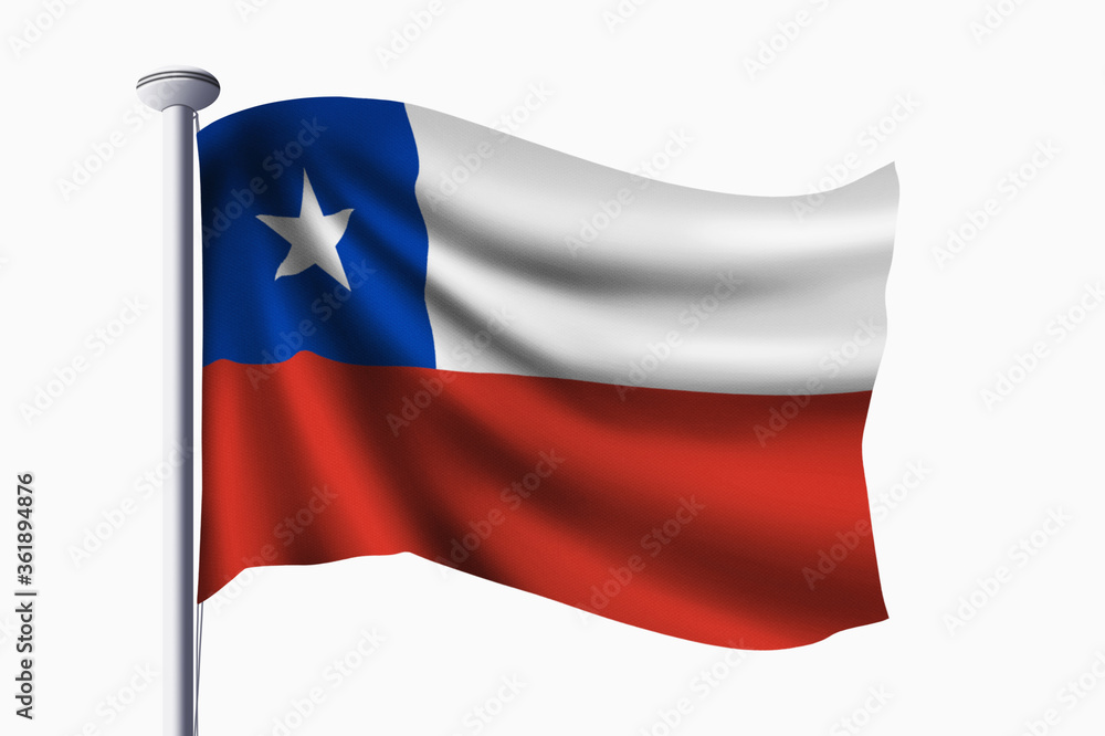Chile flag waving Chile flag waving