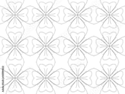 Seamless pattern design with floral background elements  beautiful ornaments  black  white  orange  pink  red  green  yellow  blue  gray  purple
