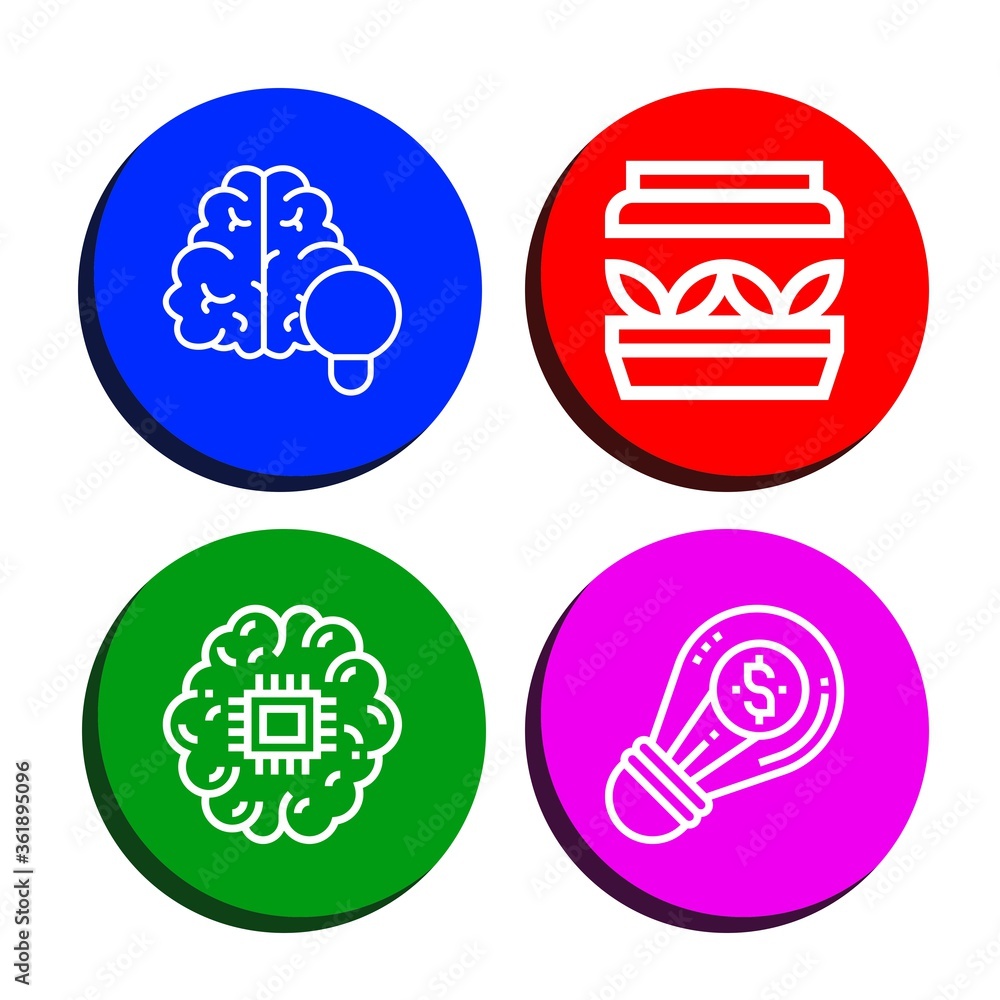 brainstorm simple icons set brainstorm simple icons set