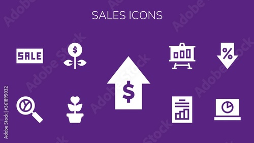 sales icon set
