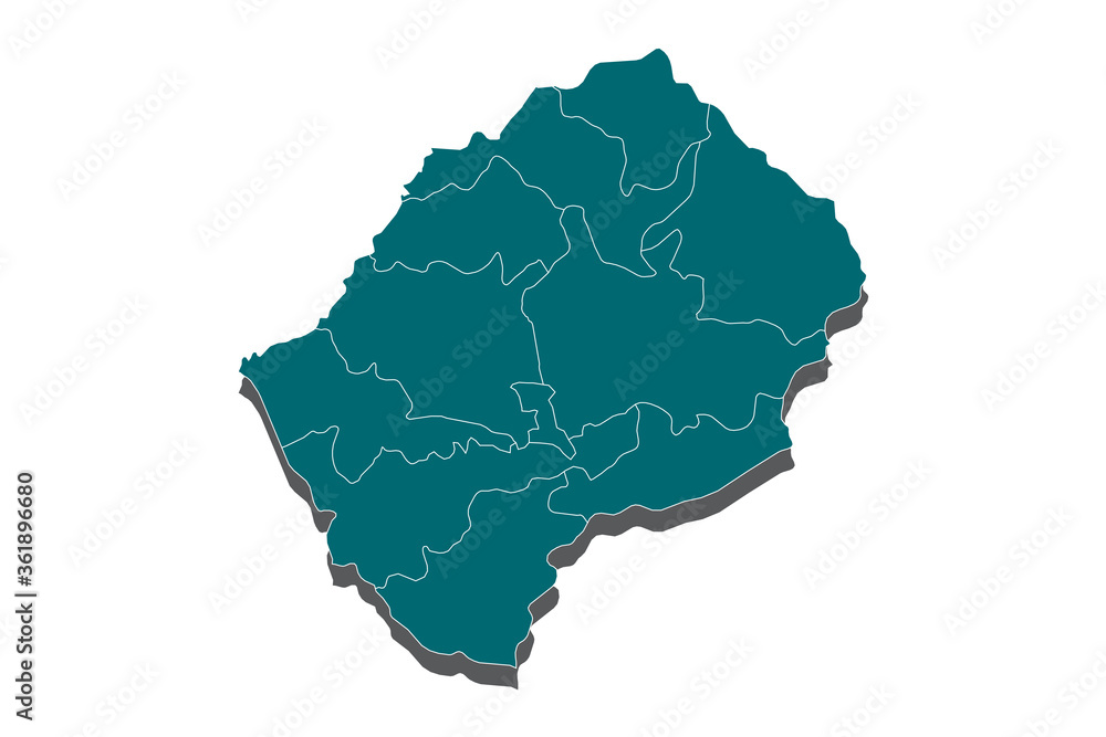 lesotho map - blue pastel graphic background , High Detailed Blue Map of Lesotho isolated on white background. Vector illustration eps 10. - Vector lesotho map - blue pastel graphic background , High Detailed Blue Map of Lesotho isolated on white background. Vector illustration eps 10. - Vector