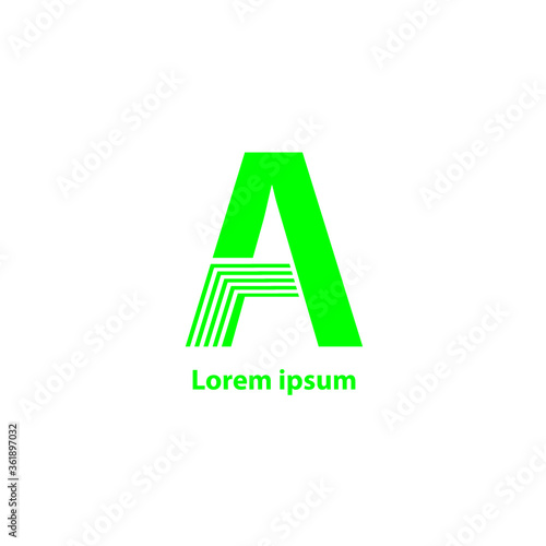 logo design. logo for business in the form of letter A © Yoshimura