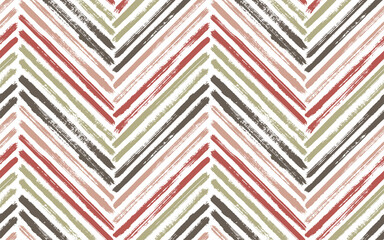 Papier peint photo Chevron patrons Zigzag chevron pinceau motif graphique  © SunwArt