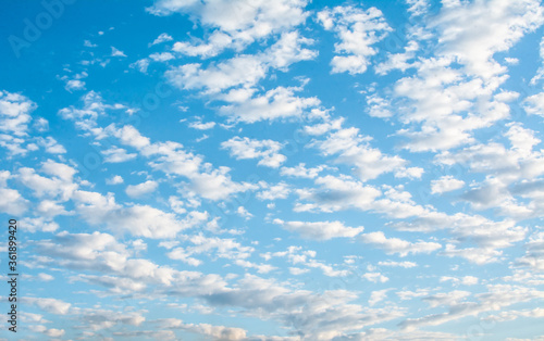 cloud landscape in a blue sky