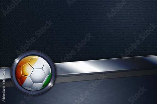 Sports interface with Ivory Coast soccer ball