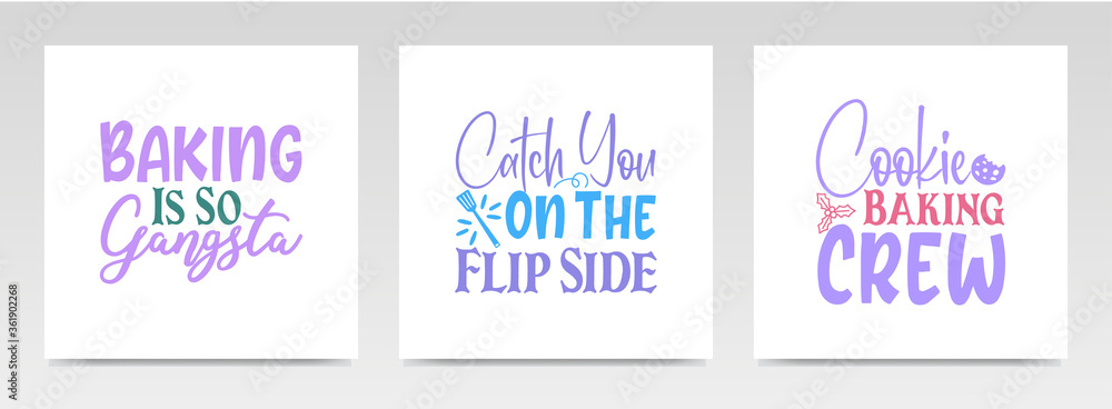 Pot holder quotes letter typography set illustration. Pot holder quotes letter typography set illustration.