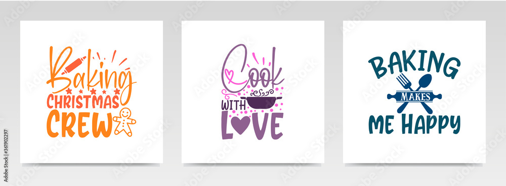 Pot holder quotes letter typography set illustration. Pot holder quotes letter typography set illustration.