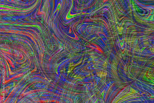 Abstract marble texture. Fantasy fractal background in orange. Liquid pattern as background.