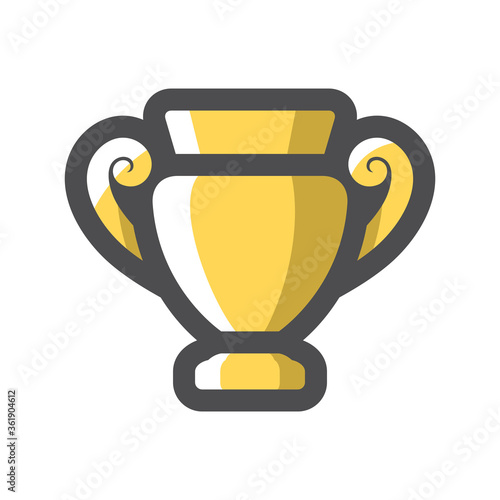 Amfora, greek old jug. Vector Cartoon illustration