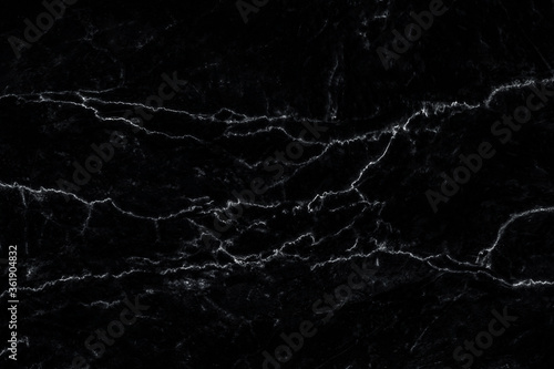 Black marble natural pattern for background, abstract natural marble black and white