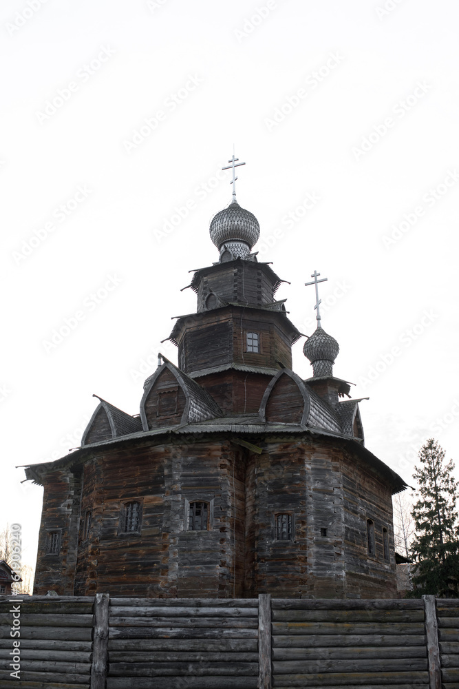 Ancient orthodox wooden church