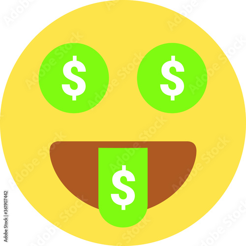 Money Dollar Emoji / Emoticon
