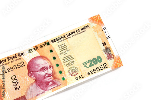 New Indian currency of 200 rupee note