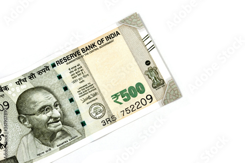 New Indian currency of 500 rupee note