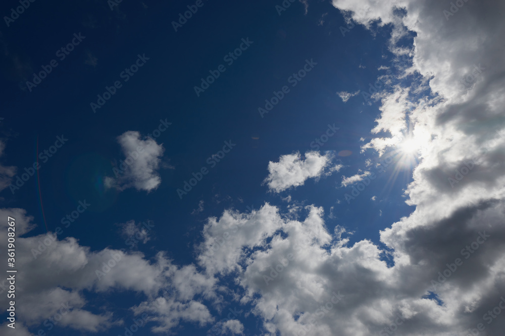 Blue sky background with clouds Blue sky background with clouds