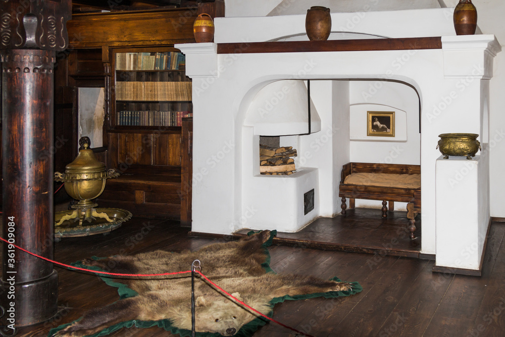 Φωτογραφία Fragment of the library of the Bran Castle in Bran city in Romania