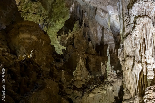 The Prometheus Cave (also Kumistavi Cave) near Tskaltubo in the Imereti region, Georgia