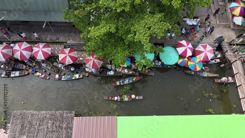 Damnoen Saduak Floating Market is a floating market in Damnoen Saduak District, Ratchaburi Province, about 100 kilometres southwest of Bangkok, Thailand.